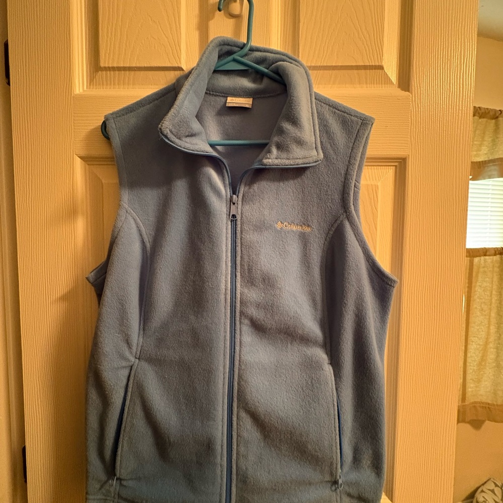 Columbia Navy Blue Fleece Vest with Zip